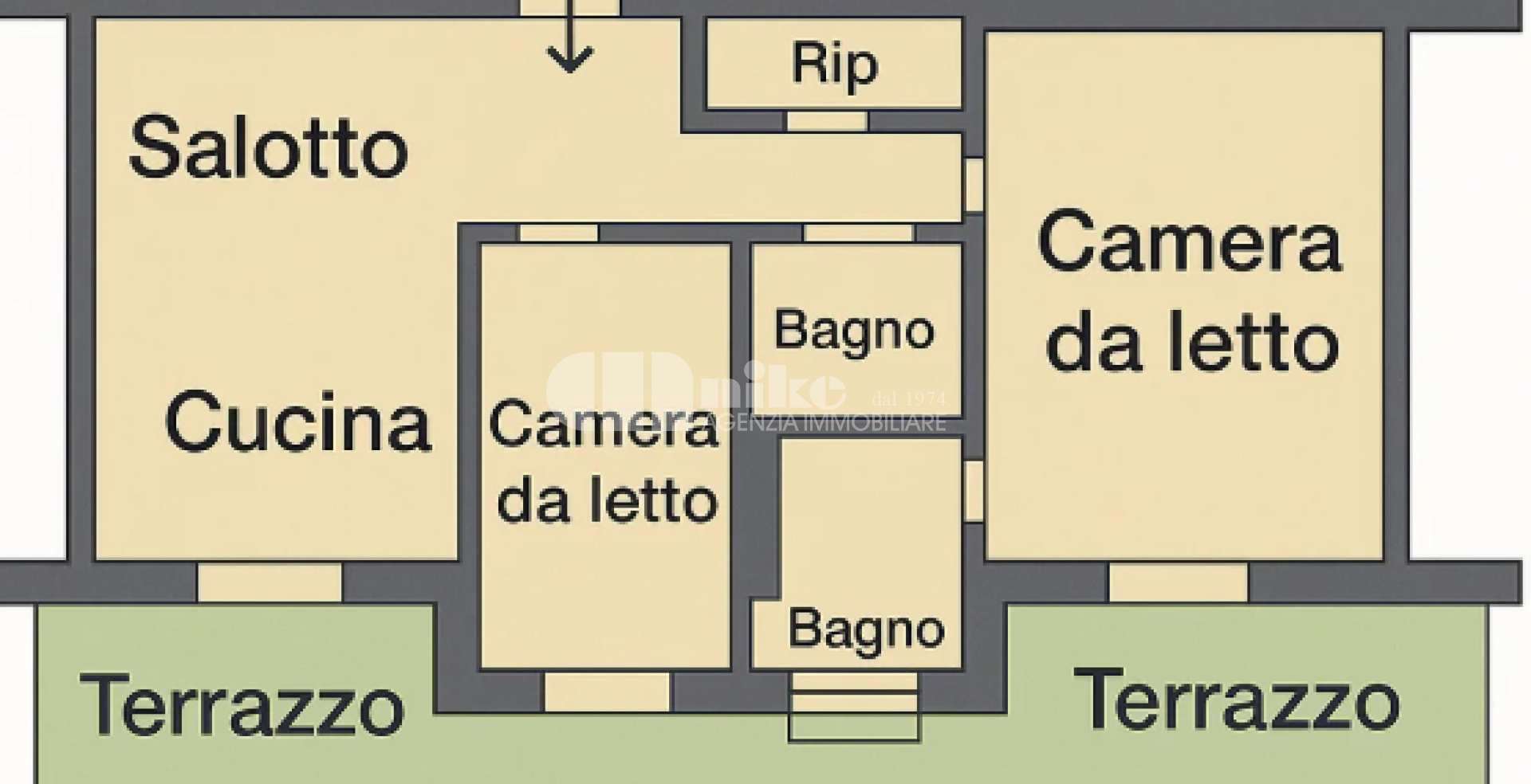 appartamento con vista mare